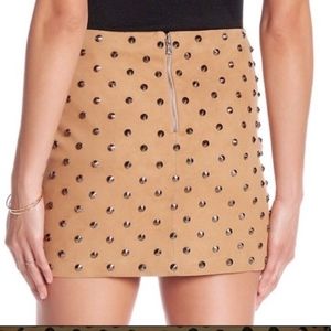 ALICE OLIVIA STUDDED SUEDE MINI